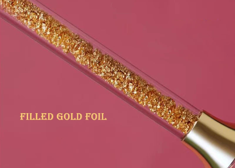 Gold Foil Crystal Glass Set - Premium Wine, Champagne, Whiskey & Cocktail Glasses for Home or Bar